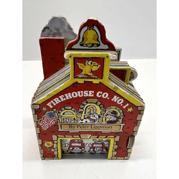 Mini House: Firehouse Co No 1 Peter Lippman Children's Board Book 1994 - Picture 1 of 7